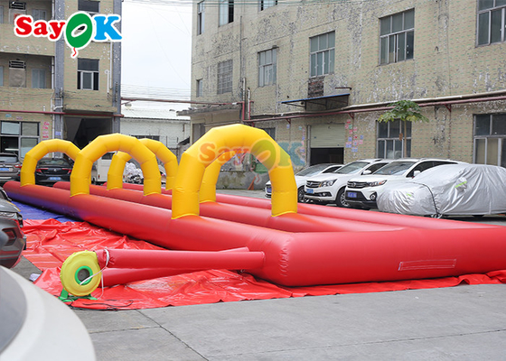 Outdoor Inflatable Slide Attractive Entertainment 20m Giant Inflatable Water Slide For Amusement Park