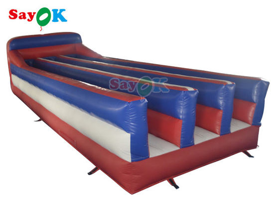 Funny Inflatable Sports Games Commercial Bungee Run Inflatable Race Game Bungee Runway
