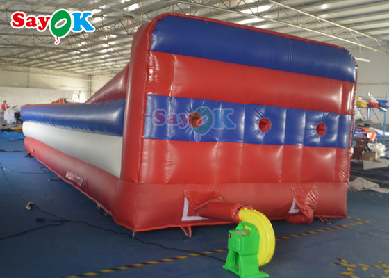 Funny Inflatable Sports Games Commercial Bungee Run Inflatable Race Game Bungee Runway