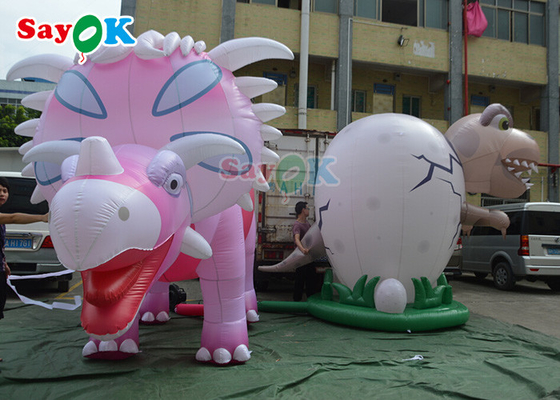 Inflatable Advertising Characters 4m Inflatable Giant Dinosaur For Festive Decoration Wind Resistance