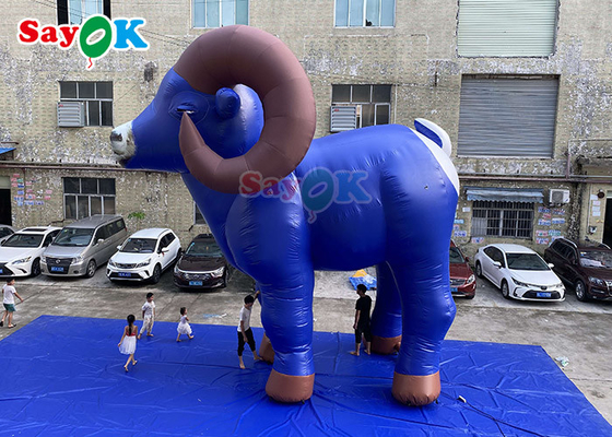 Inflatable Animals 7.5m Inflatable Goat Animals Model Balloons Custom Inflation Riding Goat Advertising