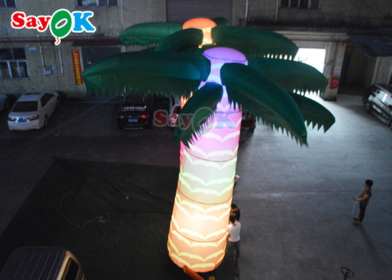 190t Oxford Cloth Inflatable Stage Decoration Artificial Airblowing Coconut Palm Tree