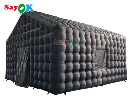 Commercial Oxford Black Inflatable Cube Party Tent Night club Inflatables With Air Blower