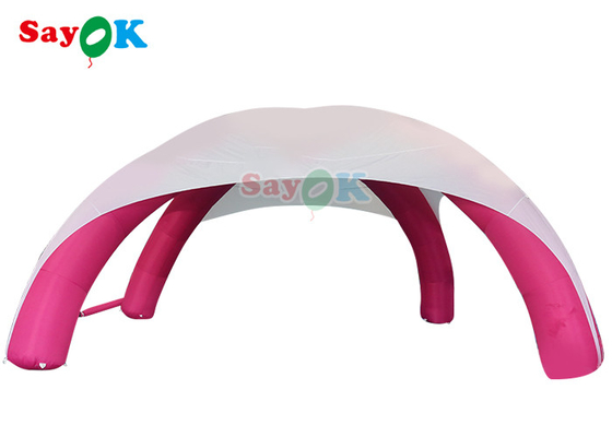 Event Sponsored X Shape Inflatable Spider Tent Advertising Promo Tent White And Pink 	Inflatable Air Tent