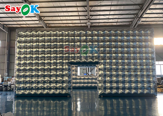 Customized Silver Inflatable Cube Tent For Party Wedding Show Exhibition Event Inflatable Air Tent