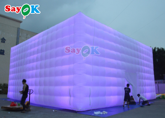 PVC Automatic Inflatable Lawn Tent  10x10x5m Inflatable Led Party Tent