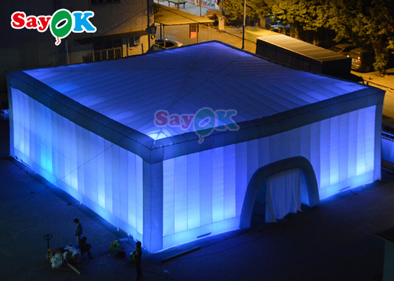 15x15x6m Inflatable Cube Tent Adults Outdoor Event Party Night Club Air Blow Up Tents