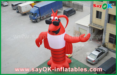 Blow Up Cartoon Characters Advertising Red Inflatable Animal Giant Lobster Inflatable Model 2 Years Warranty