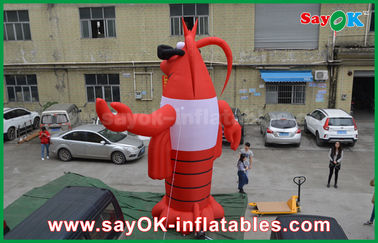 Blow Up Cartoon Characters Advertising Red Inflatable Animal Giant Lobster Inflatable Model 2 Years Warranty