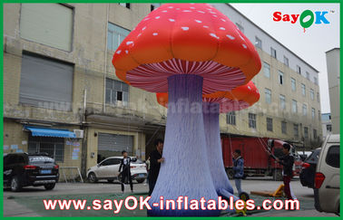 Oxford Cloth Custom Inflatable Products Giant LED Lighting Inflatable Mushroom