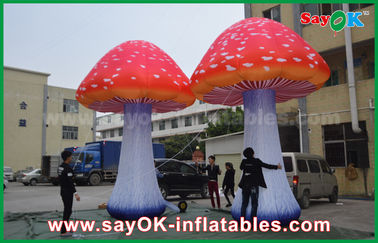 Oxford Cloth Custom Inflatable Products Giant LED Lighting Inflatable Mushroom