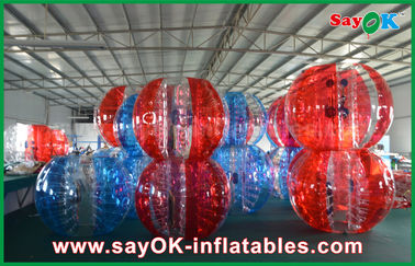 Inflatable Lawn Games Clear / Red / Blue Inflatable Soccer Bubble Ball Giant Human Bubble Ball