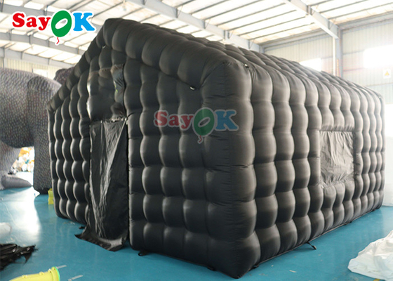 Custom Black Large 20ft Inflatable Air Tent Portable Party LED Lighting Inflatable Nightclub
