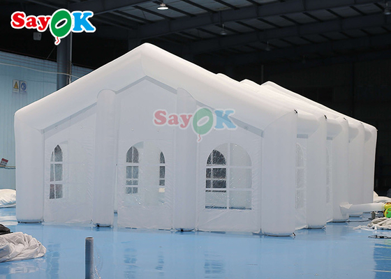 Custom Outdoor Inflatable Tent Party Night Club Structure Inflatable Bar Tent White Color