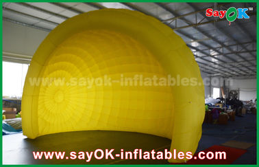 Family Air Tent Yellow Helmet Inflatable Air Tent Inflatable Igloo Tent Dome For Event / Party