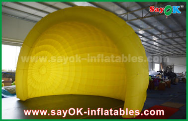 Inflatable Outdoor Tent Yellow Helmet Inflatable Air Tent Inflatable Igloo Tent Dome For Event / Party