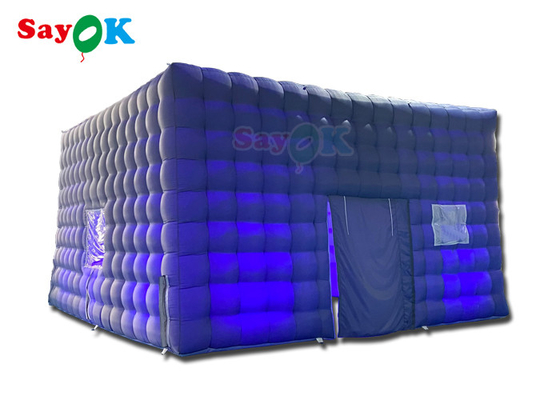 Automatic Inflatable Party Tent House Nightclub Inflatable Cube Tent For Rental 7x7x4mH