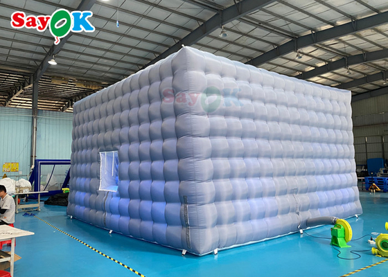 Automatic Inflatable Party Tent House Nightclub Inflatable Cube Tent For Rental 7x7x4mH