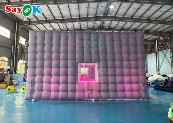 Automatic Inflatable Party Tent House Nightclub Inflatable Cube Tent For Rental 7x7x4mH