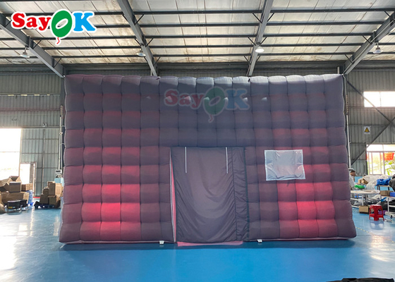 Automatic Inflatable Party Tent House Nightclub Inflatable Cube Tent For Rental 7x7x4mH