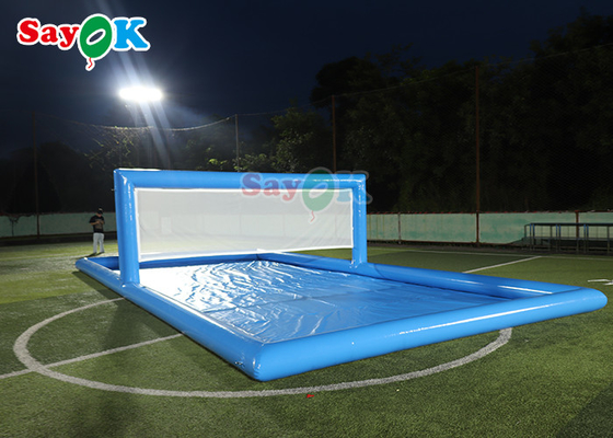 Water Park Games Large Pool Inflatable Volleyball Field Inflatable Water Tennis Court For Sport Games