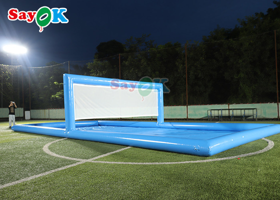 Water Park Games Large Pool Inflatable Volleyball Field Inflatable Water Tennis Court For Sport Games