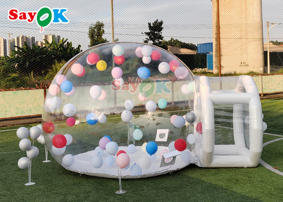 0.6mm PVC Bubble Bounce House Room Inflatable Clear Domes Customize