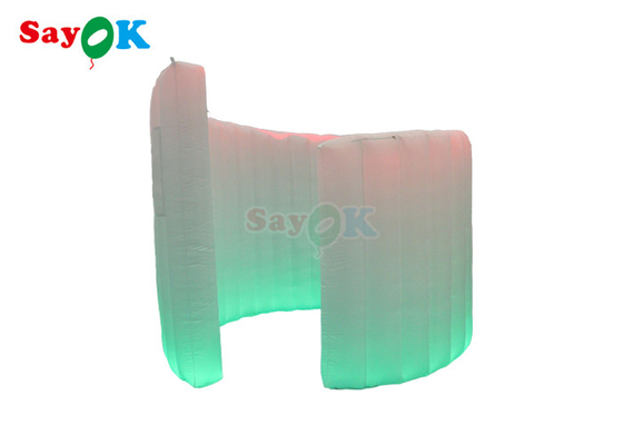 Party Wedding Decoration Dome 360 Photo Booth Backdrop Wall Led Light Inflatable Curved Wall