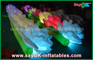 Romantic  Inflatable Lighting Decoration / LED Inflatable Flowers Chain Rose For Wedding