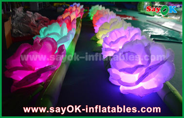 Romantic  Inflatable Lighting Decoration / LED Inflatable Flowers Chain Rose For Wedding