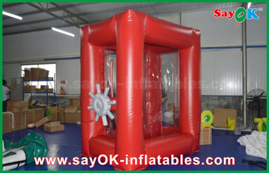 Clear Inflatable Tent 2x2 M Cash Grab Machine Inflatable Money Booth With PVC Material