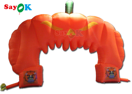 Halloween Pumpkin Inflatable Arch Hallowmas Decoration Blow Up Archway