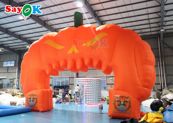 Halloween Pumpkin Inflatable Arch Hallowmas Decoration Blow Up Archway