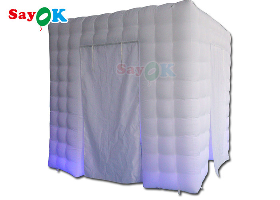 Giant White Inflatable Photo Booth LED Inflatable Tent For Advertising