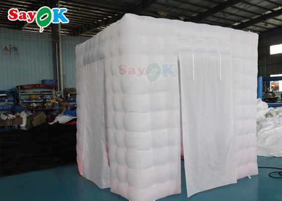 Giant White Inflatable Photo Booth LED Inflatable Tent For Advertising