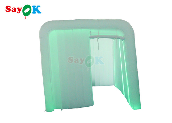 Inflatable Club Portable 360 Lighted Photo Booth Enclosure Inflatable Cube Backdrop