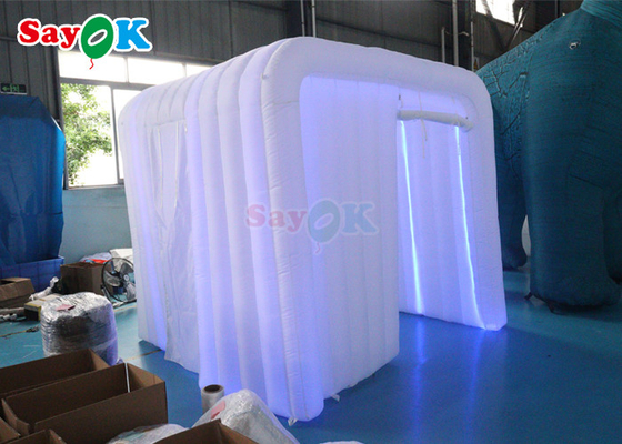 Inflatable Club Portable 360 Lighted Photo Booth Enclosure Inflatable Cube Backdrop