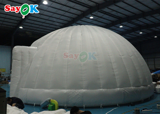 PVC Tarpaulin Double Door Led Inflatable Dome Tents For Outdoor Party Event