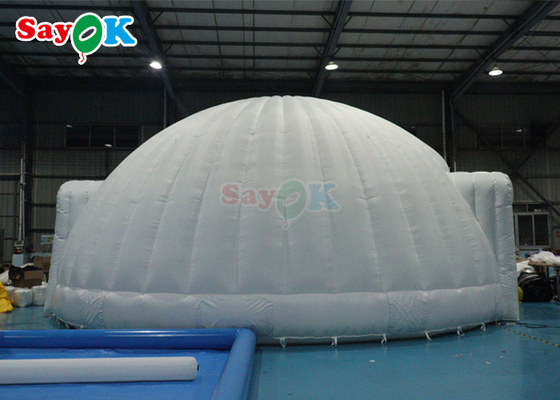 PVC Tarpaulin Double Door Led Inflatable Dome Tents For Outdoor Party Event