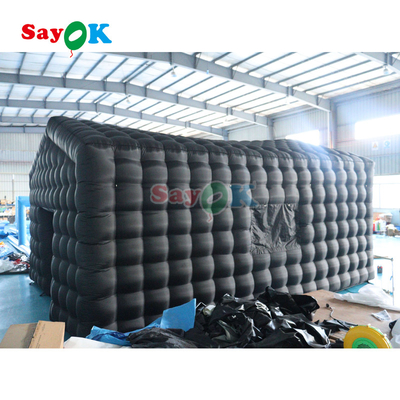 Portable LED Disco Lighting Mobile Night Club Tent Inflatable Cube Party Tent Inflatable Nightclub For Rent