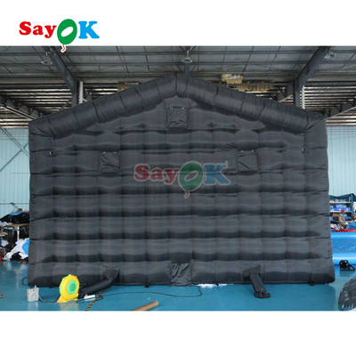 Portable LED Disco Lighting Mobile Night Club Tent Inflatable Cube Party Tent Inflatable Nightclub For Rent