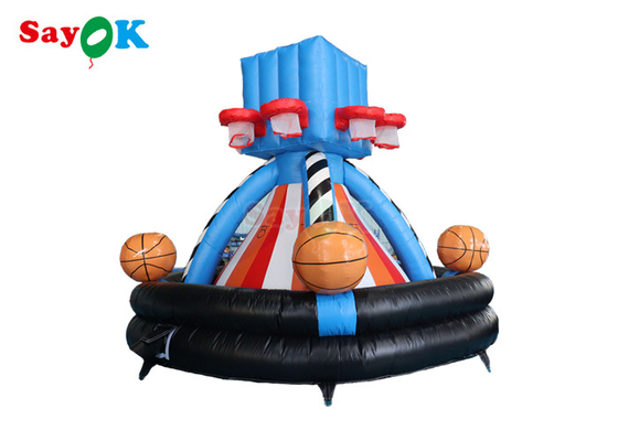 5m Funny Inflatable Basketball Hoop Toss Game Giant Inflatable Throwing Game