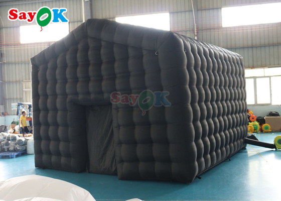 Black LED Music Bar Mobile Night Club Tent Commercial Inflatable Nightclub With Disco Light Inflatable Nightclub For Ren