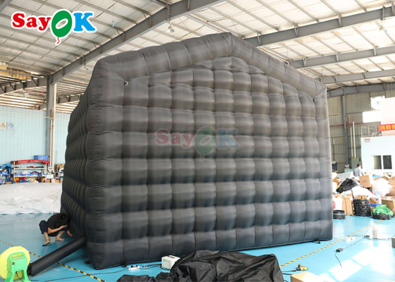 Black LED Music Bar Mobile Night Club Tent Commercial Inflatable Nightclub With Disco Light Inflatable Nightclub For Ren
