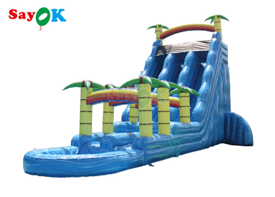 Inflatable Swimming Pool Slide Tropical Fiesta Breeze Commercial Inflatable Water Slide For Kids Adults