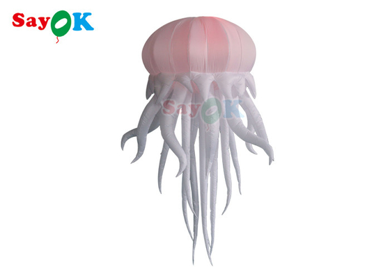 Costume Inflatable Jellyfish Balloon Puppet With LED Light Hanging Inflatable LED Octopus Balloons