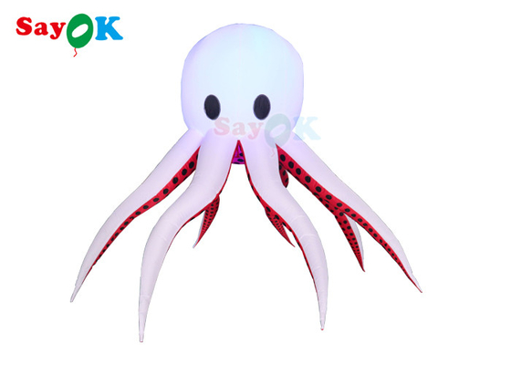 LED Jellyfish Hanging Inflatable Octopus Puppet For Advertising Decoration