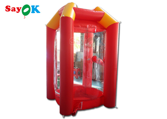 Inflatable Cash Cube Money Grab Machine Money Blowing Booth For Event Advertising