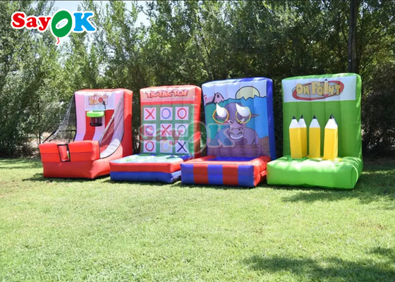 4 In1 Kids Adults Interactive Fun Inflatable Carnival Games For Group Team Building