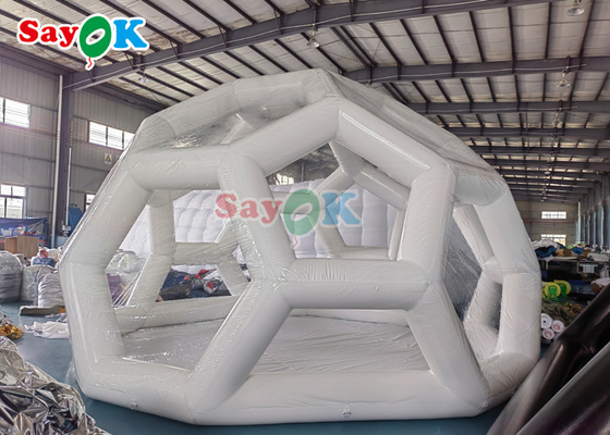 Football Shape Transparent Camping Tent Inflatable Bubble Soccer Dome Tent